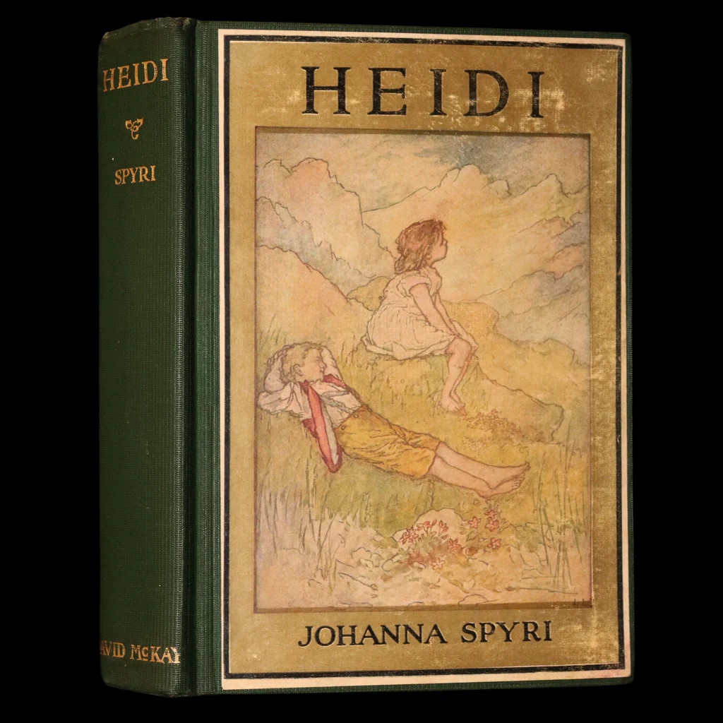 1920 Rare Book - Heidi by Johanna Spyri illustrated by Lizzie Lawson