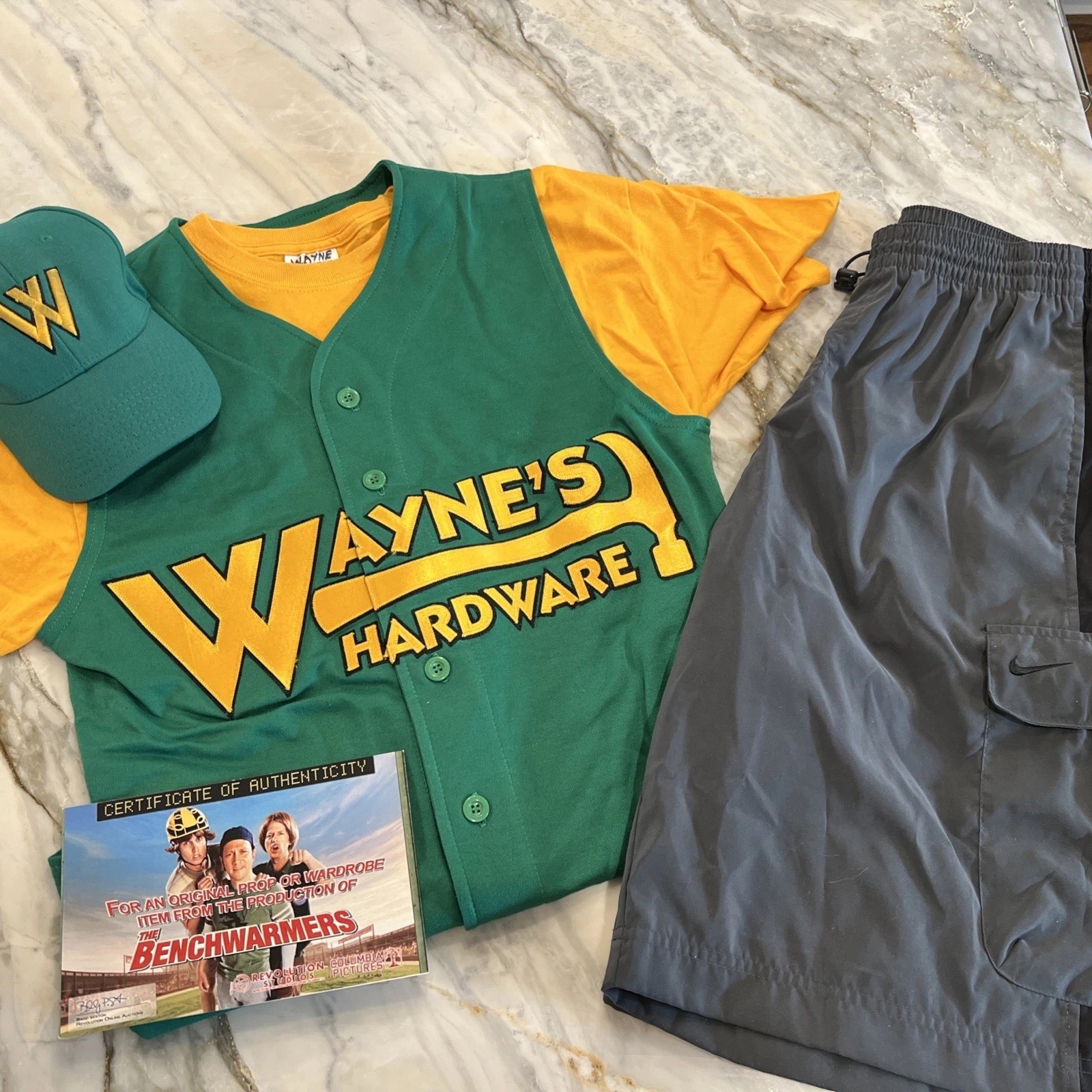 The Benchwarmers 2006 , Screen used - Wayne Hardware Outfit - Tim Meadows The Benchwarmers 2006 , Screen used - Wayne Hardware Outfit - Tim Meadows