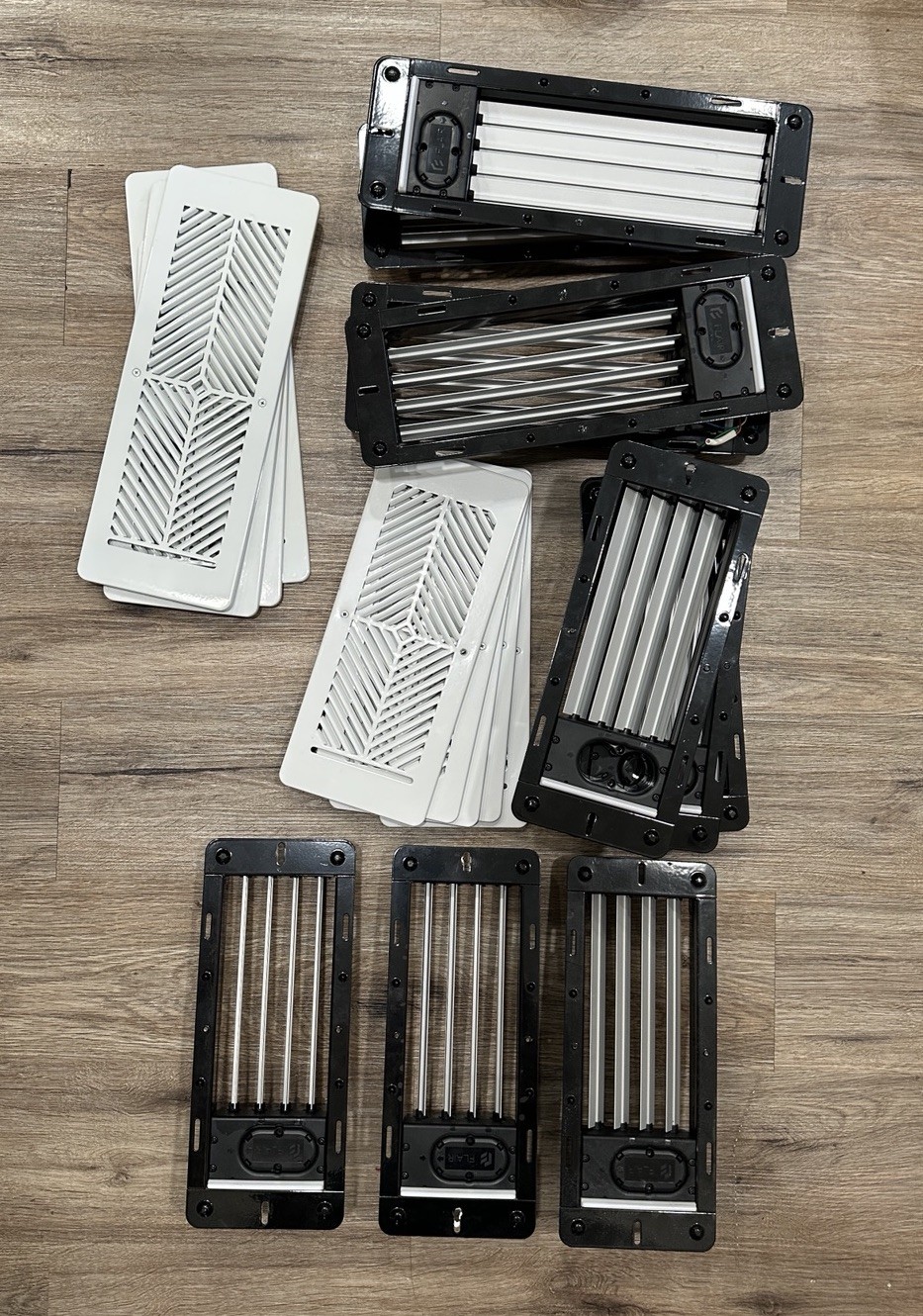 LOT of Flair Smart Vents & Covers White 4x10 (x6) & 4x12 (x4) / Parts/Repair