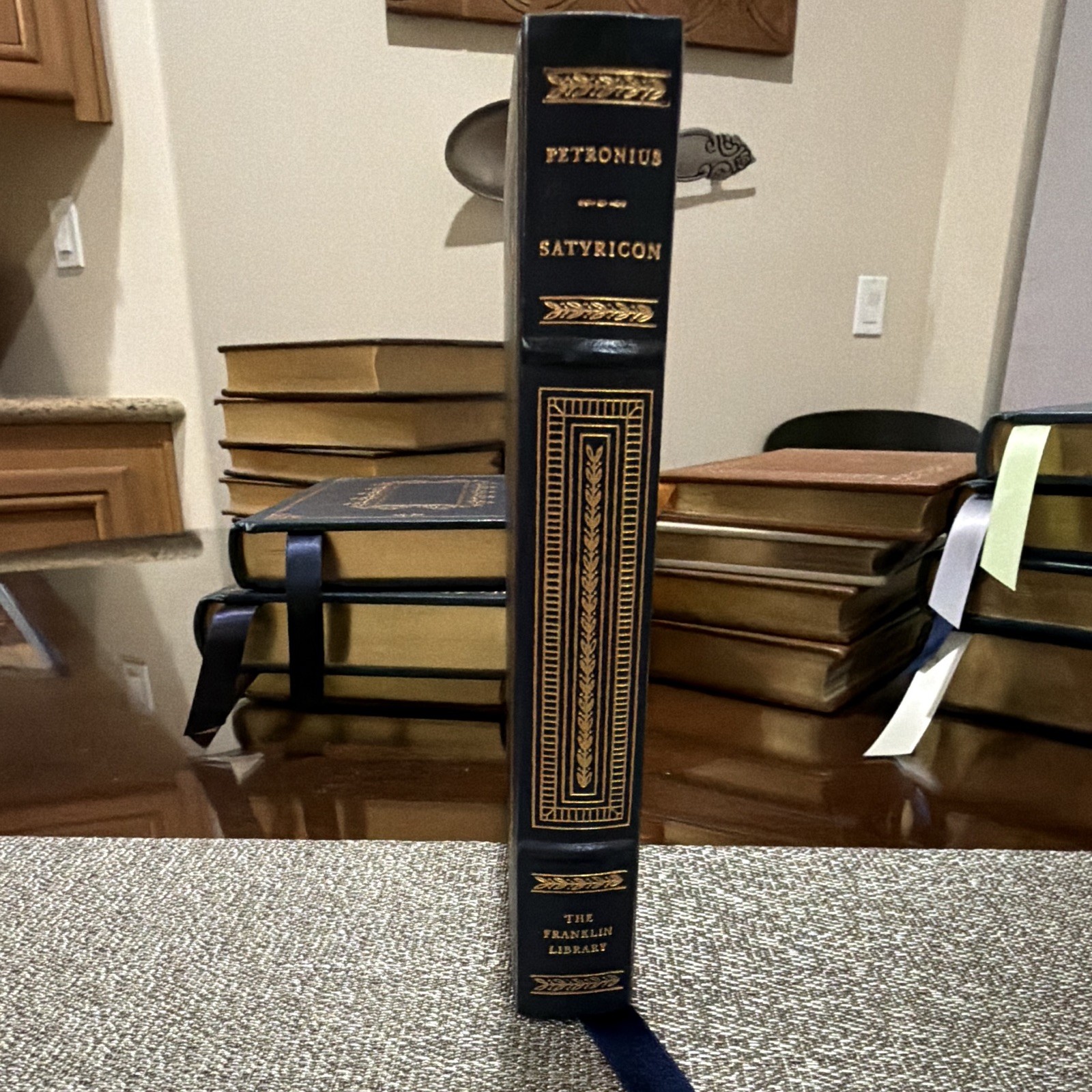 Petronius Satyricon Franklin Library Leather Bound Hardcover Fiction Ribbon