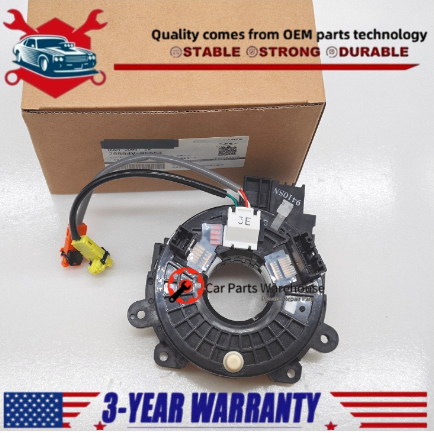 OEM NEW Clock Spring For 2007-2013 Infiniti G25 G35 G37 Q40 2015 B5554-1NF0A