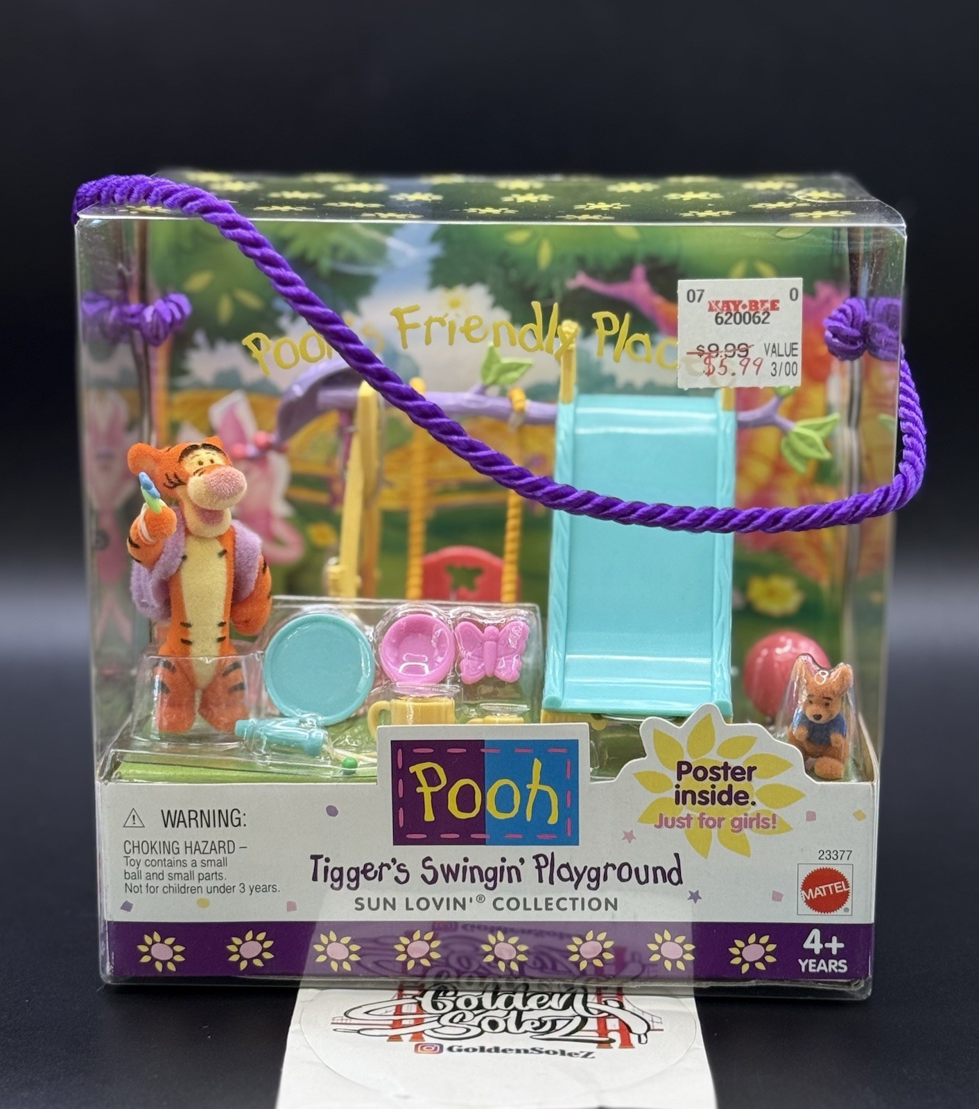1999 Vintage Pooh’s Friendly Places - Tigger’s Swingin’ Playground 23377 Mattel