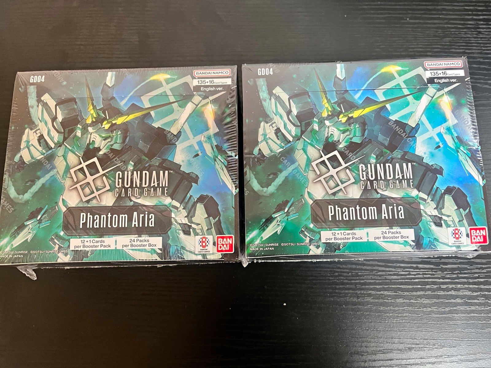 Bandai Namco Gundam Card Game Phantom Aria GD04 English Booster Boxes Lot 2