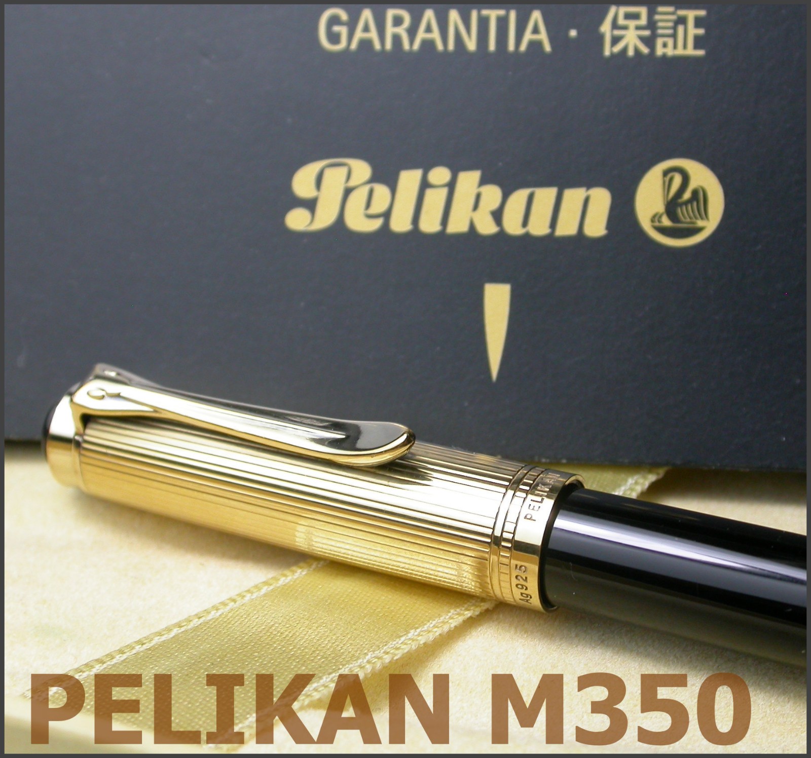 PELIKAN M350 VERMEIL 925 NIB 18C 750 GOLD M RARE MINI FOUNTAIN PEN VINTAGE LADY