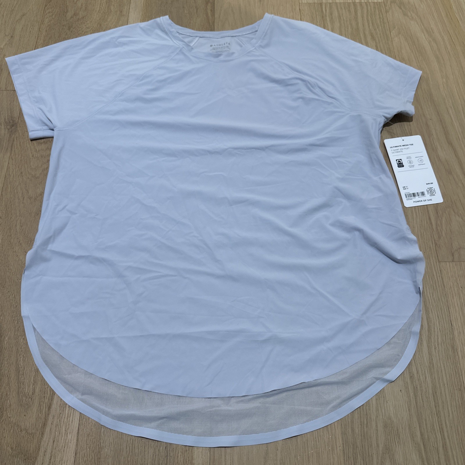 Athleta Ultimate Mesh Tee NWT Size M