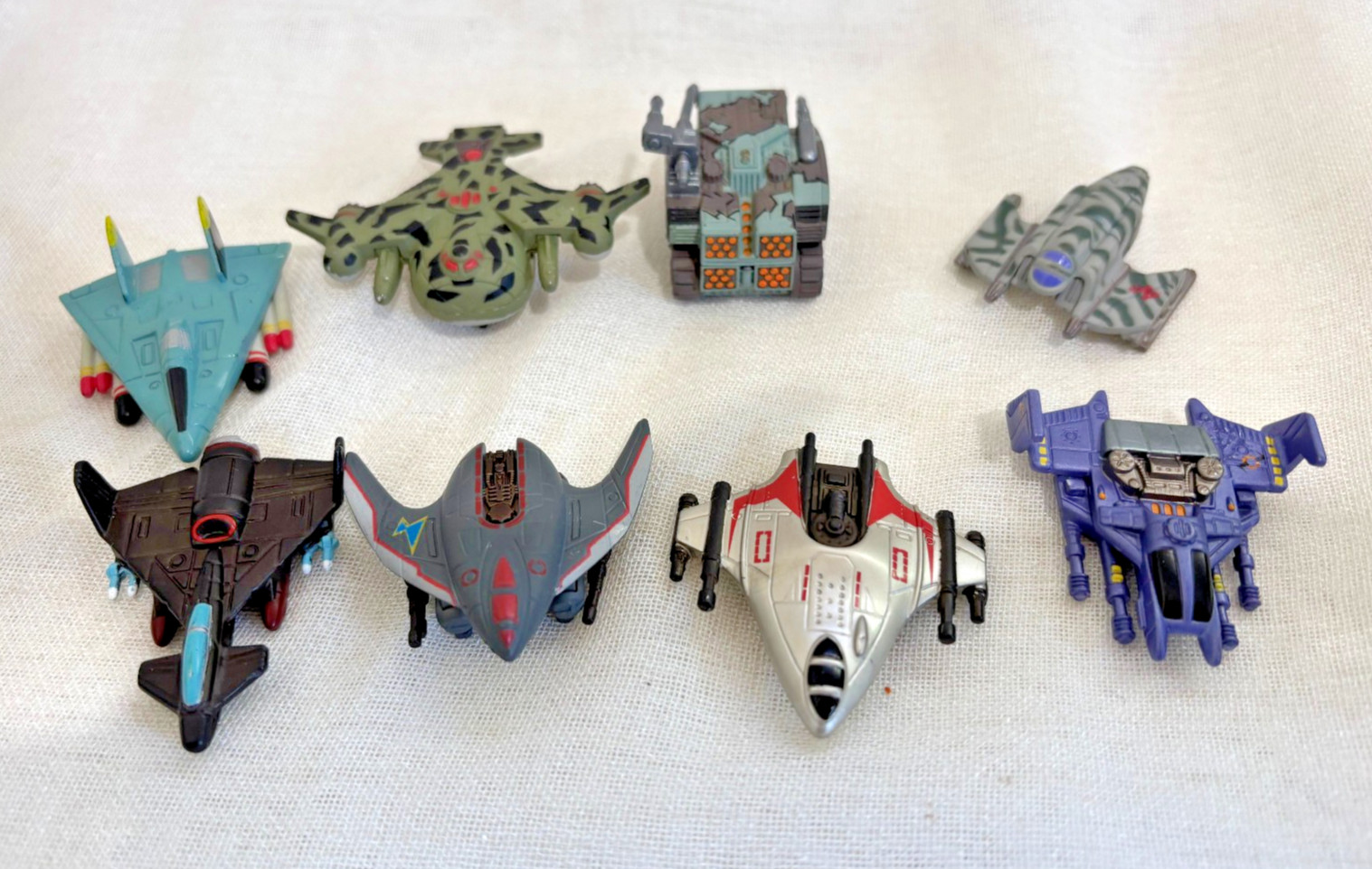 Vintage 1990s Galoob Micro Machines Lot of 8. 1x vehicles & 7x Flying Ship/Plane