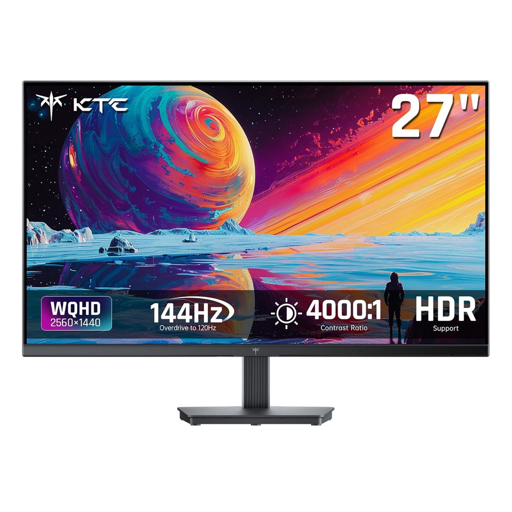 KTC H27T27S 27'' QHD Computer Monitor, 144Hz Gaming PC Monitor, 4000:1 2K 1440P KTC H27T27S 27'' QHD Computer Monitor, 144Hz Gaming PC Monitor, 4000:1 2K 1440P