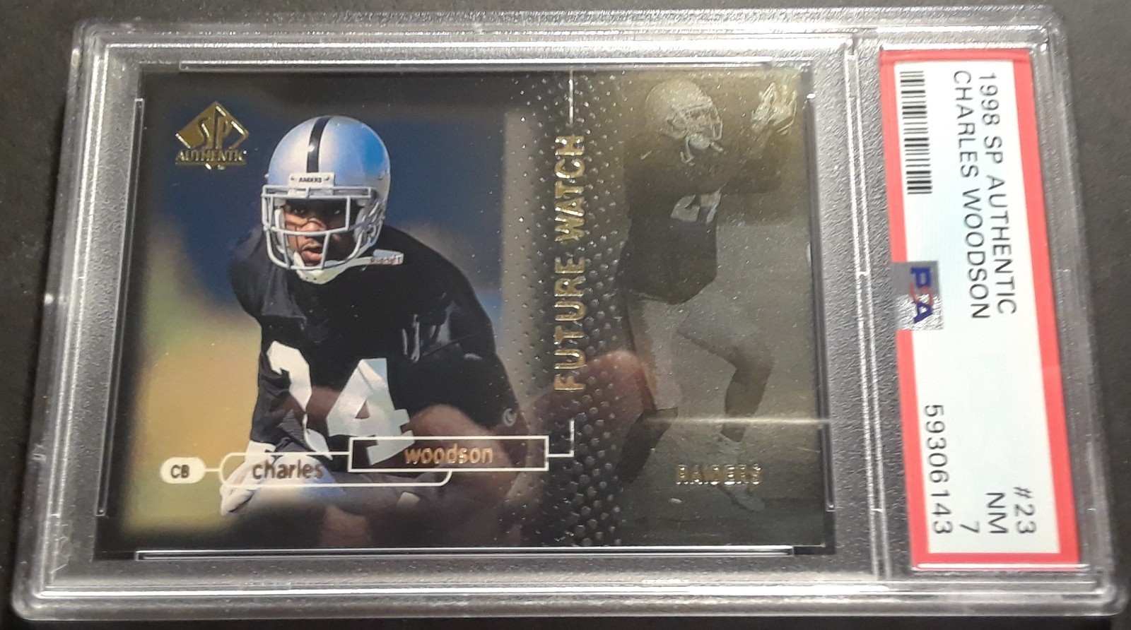 1998 SP Authentic Charles Woodson #23 PSA 7 0947/2000 RC Rookie - Only One PSA 1998 SP Authentic Charles Woodson #23 PSA 7 0947/2000 RC Rookie - Only One PSA