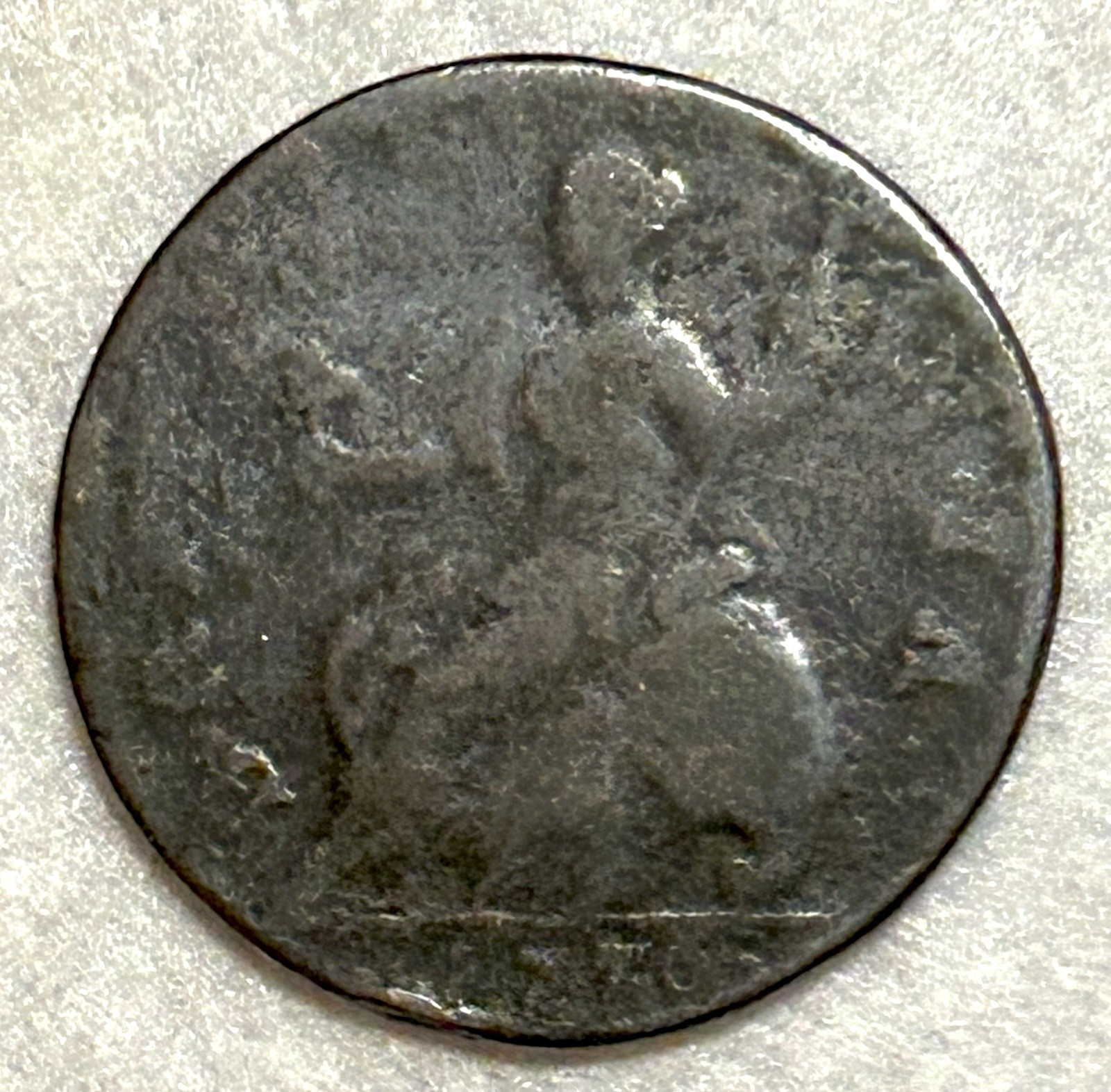 1776 UK GREAT BRITAIN 1/2 HALF PENNY GEORGE III COLONIAL ERA COIN 1776 UK GREAT BRITAIN 1/2 HALF PENNY GEORGE III COLONIAL ERA COIN