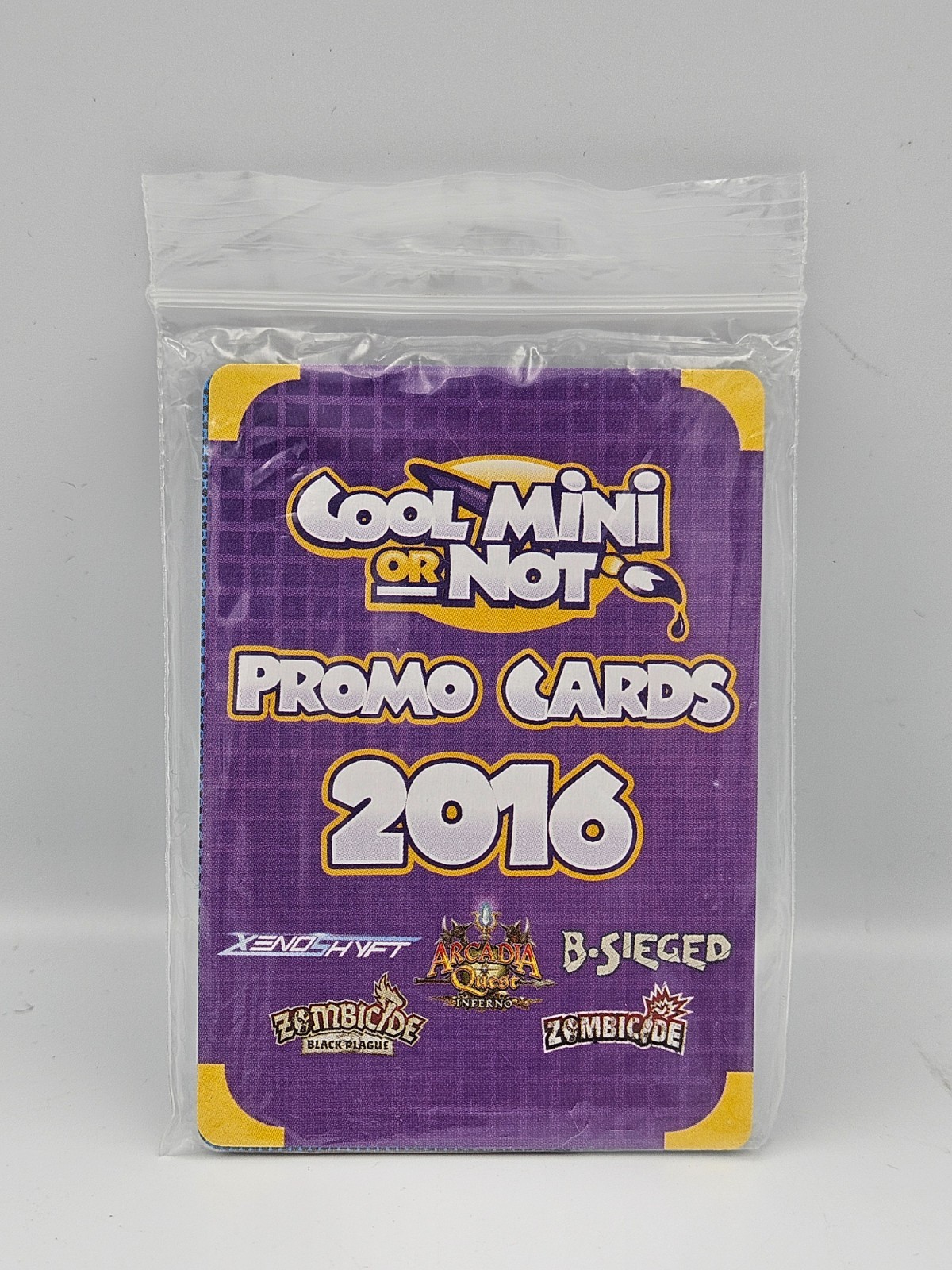 Cool Mini or Not Promo Cards 2016 CMON Zombicide Xenoshyft Arcadia Quest BSieged