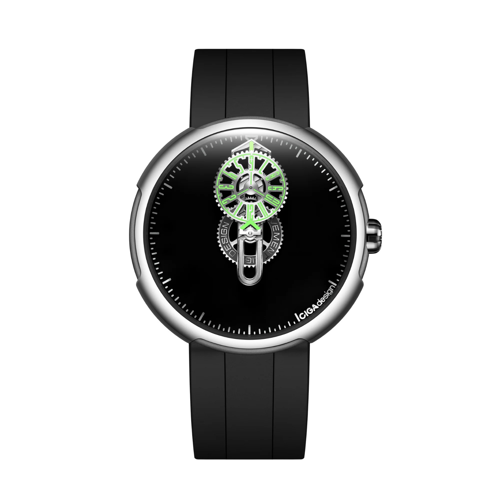 CIGA Design Time Cipher Automatic Wandering Hour Mechanical Watch