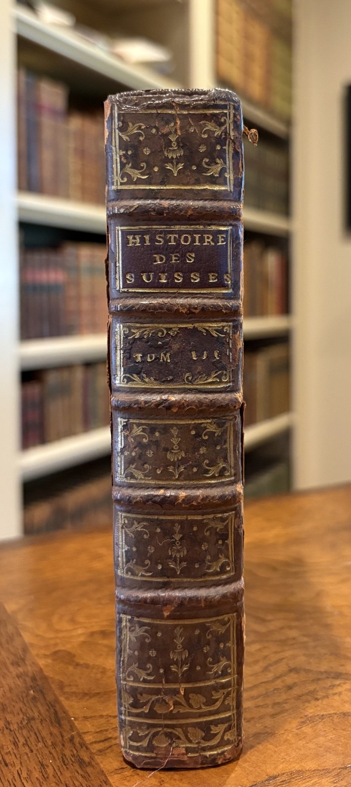 1751 Histoire Militaire des Suisses Tome Troisieme Vol. III Original Binding