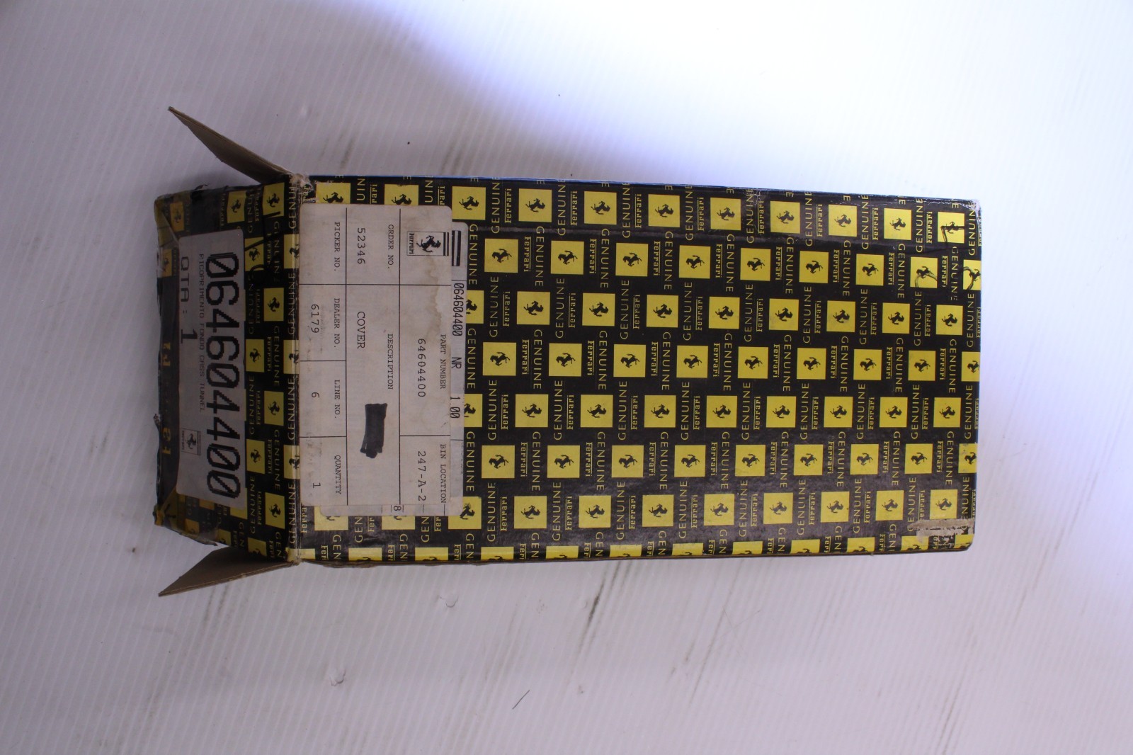 Ferrari Genuine Center Tunnel Floor Cover Trim NEW 64604400
