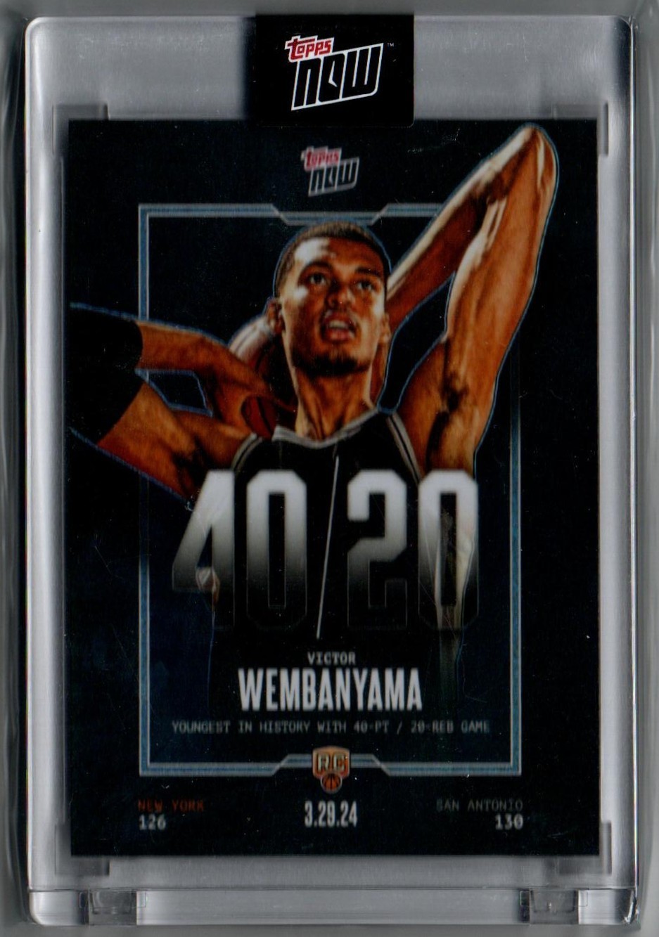 2023-24 Topps Now Victor Wembanyama 40/20 #VW-5 RC