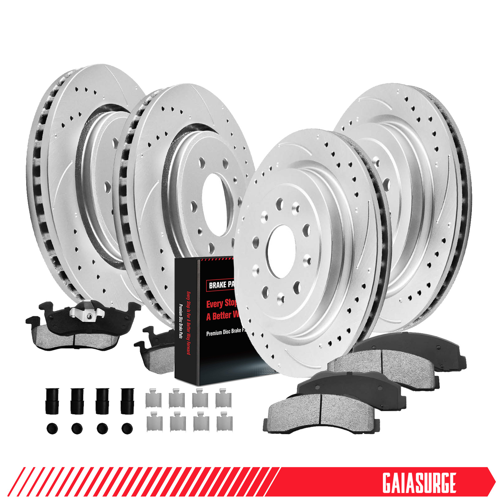 8pc Front Rear Disc Rotors Brake Pads for 2011-2017 Expedition Lincoln Navigator