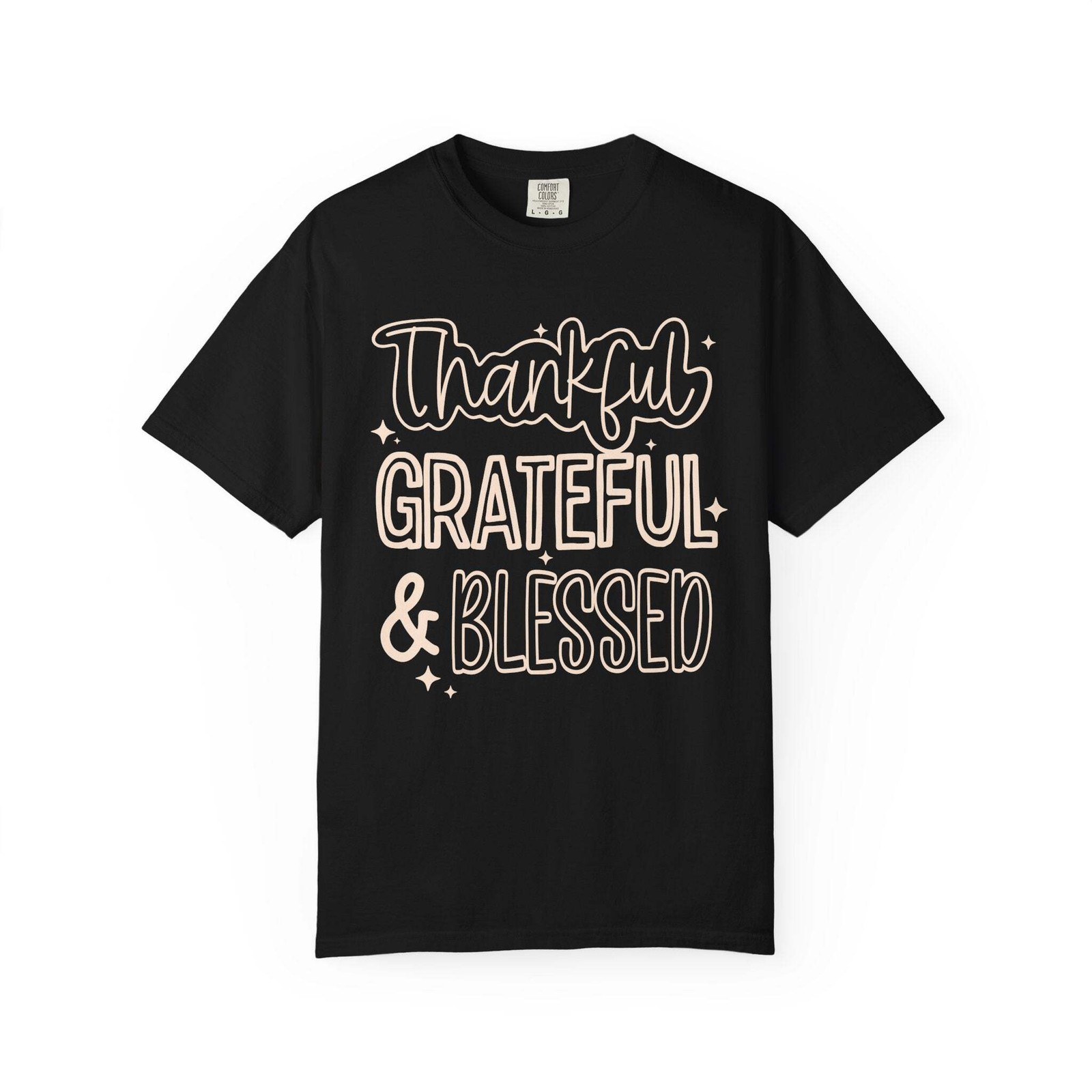 Thankful, Grateful, Blessed T-Shirt Comfort Color For Women