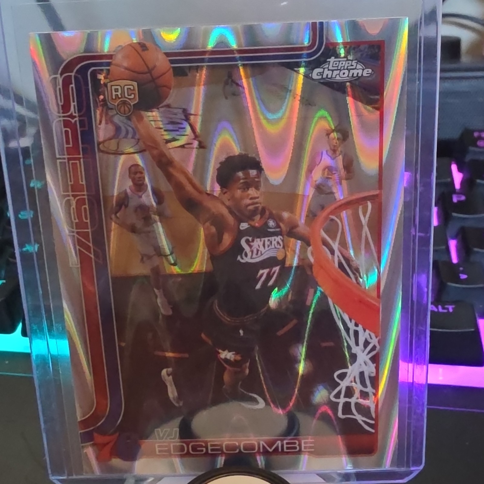 2026 Topps Chrome Update VJ Edgecombe Basketball 76ers #153 RC Refractor 2026 Topps Chrome Update VJ Edgecombe Basketball 76ers #153 RC Refractor