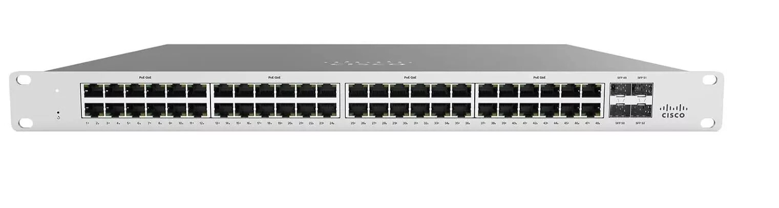 NEW Cisco Meraki MS120-48LP-HW 48-Port PoE+ Switch – Cloud Managed, Unclaimed