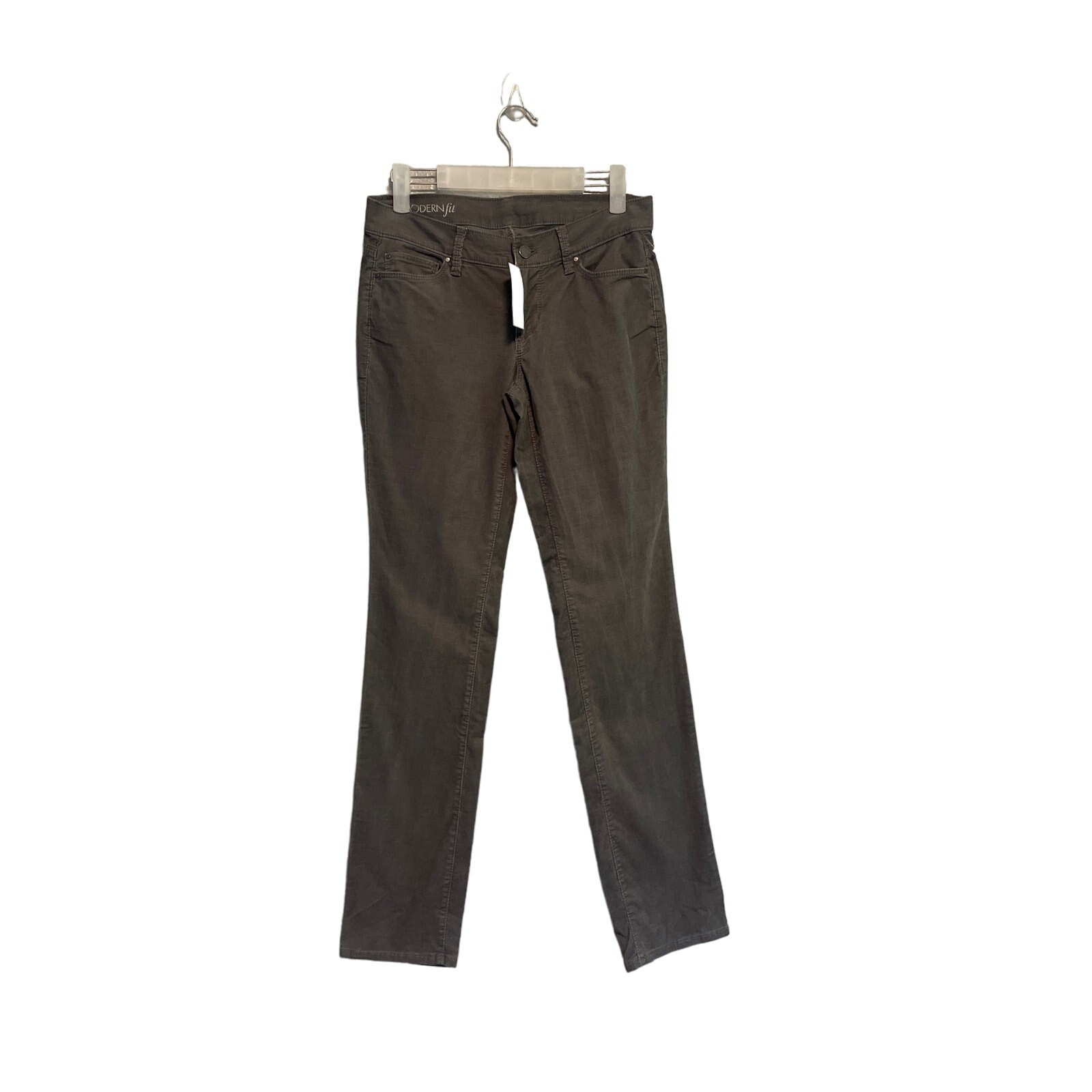 NWT Ann Taylor Gray Corduroy Jeans Modern Fit Size 2