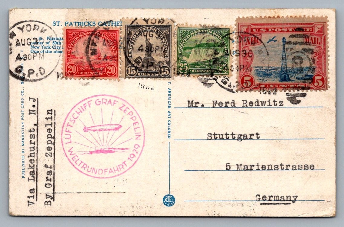 1929 Graf Zeppelin Around-the-World Flight (Weltrundfahrt)
