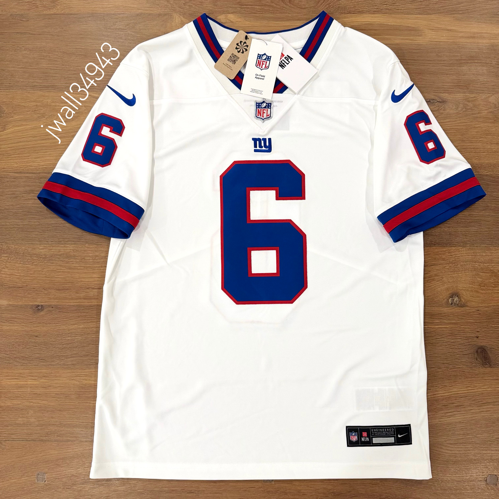 Nike Jaxson Dart New York Giants NFL Vapor Untouchable Limited STITCHED Jersey