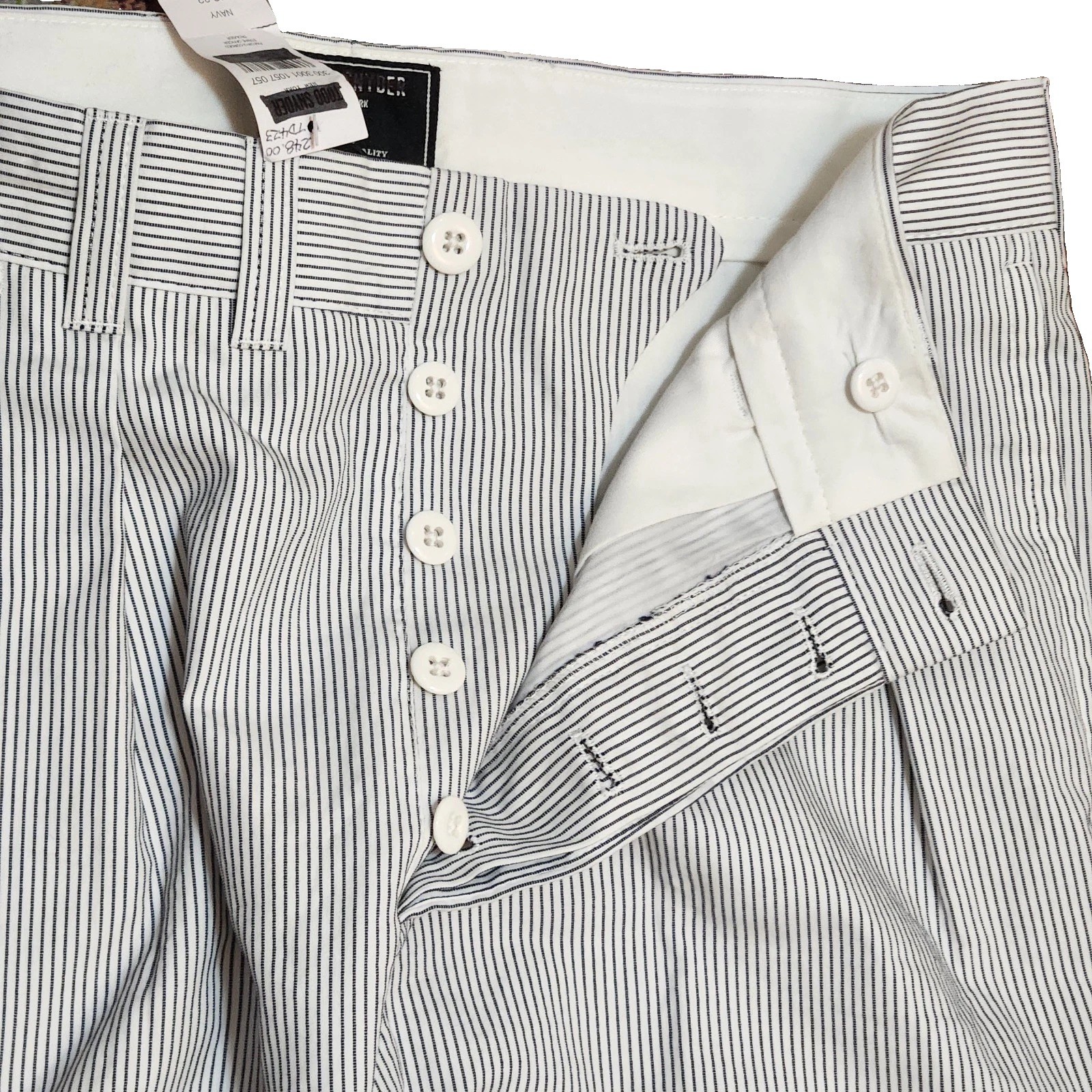 NWT Todd Snyder Striped Pants Mens 31x29Trousers Pleated Baggy Corded Old Money