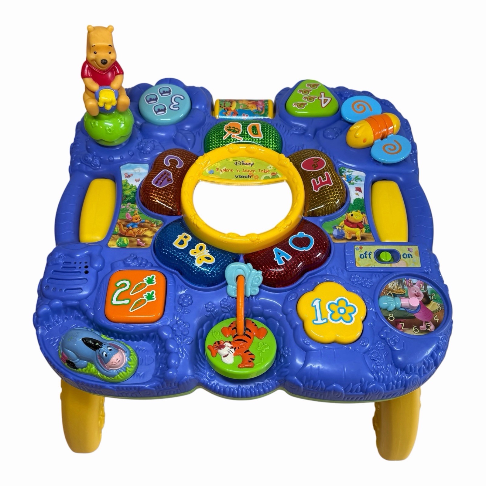 Rare 2006 VTech Disney Winnie The Pooh Explore N Learn Activity Table Toy
