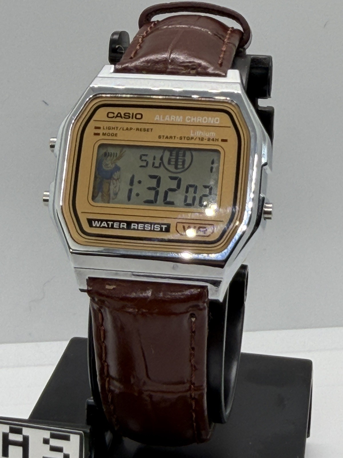 Custom Mod Casio A158WA “SSJ Goku” DBZ watch w/ screen protector & more Custom Mod Casio A158WA “SSJ Goku” DBZ watch w/ screen protector & more