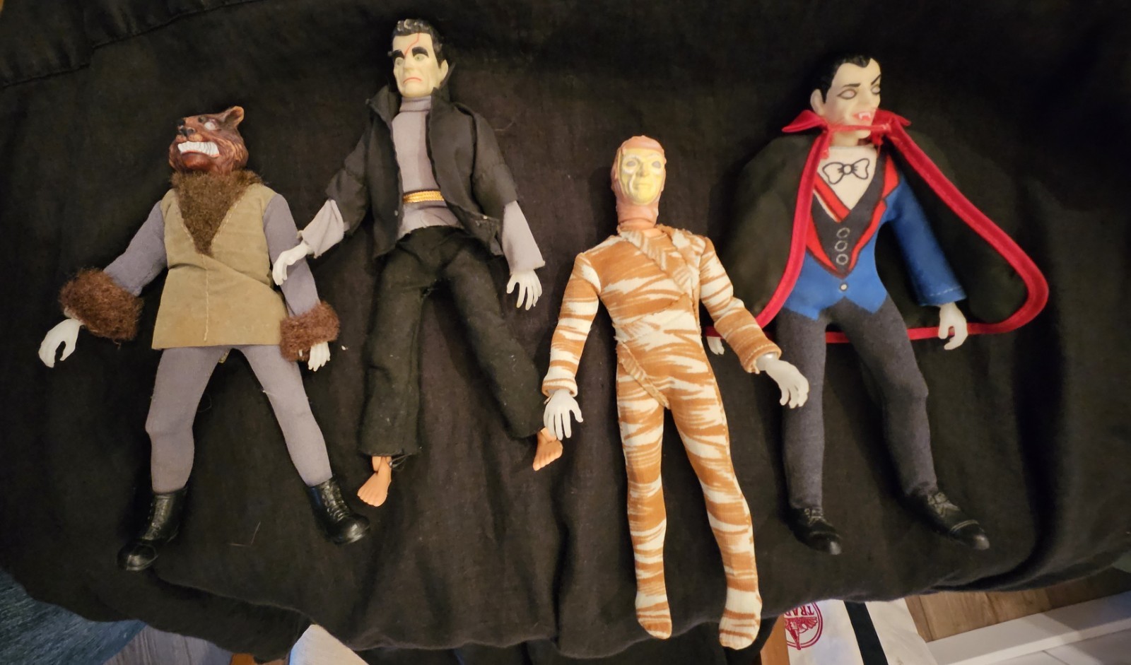 4 MEGO Vtg 1970s Original Mad Monsters Figures Frankenstein Wolfman Mummy Dracul