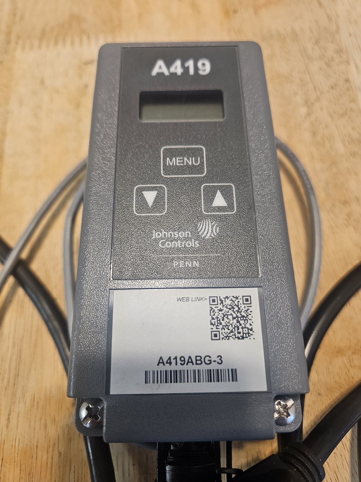 Johnson Controls A419 Temperature Control A419ABG-3 