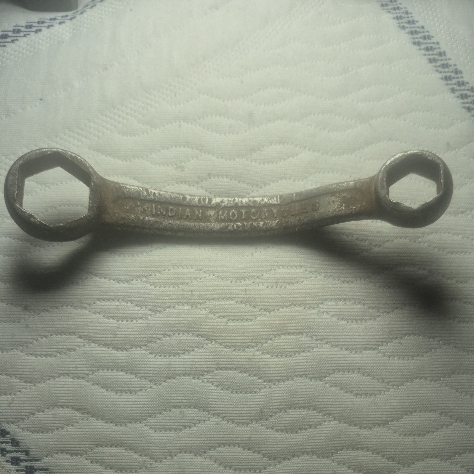 Vintage INDIAN MOTOCYCLE Steel Double-ended Box Wrench