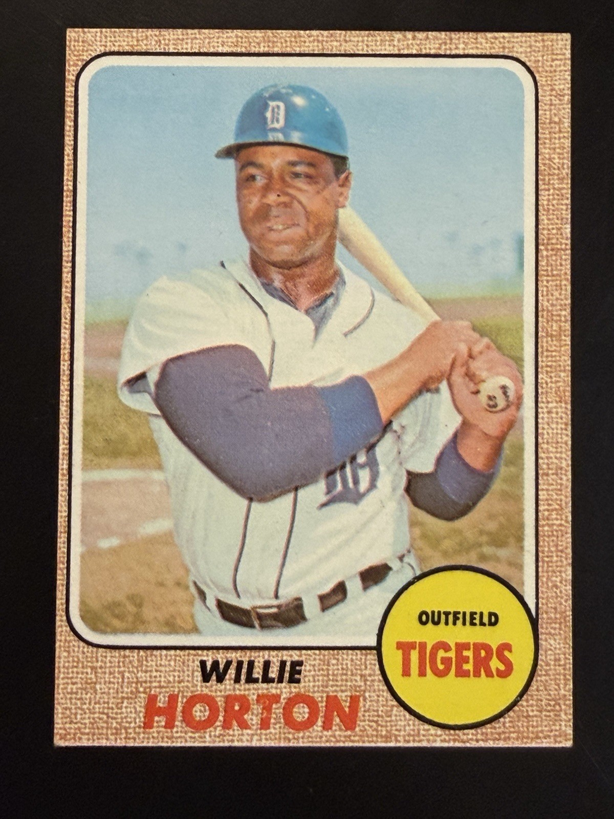 1968 Topps Willie Horton #360 Detroit Tigers Vintage Baseball Card 1968 Topps Willie Horton #360 Detroit Tigers Vintage Baseball Card