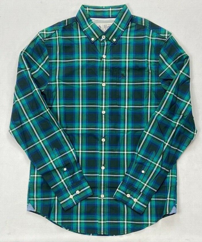 Men's Penguin by Munsingwear Stretch Button-Front Long Sleeve Shirt NEW Men's Penguin by Munsingwear Stretch Button-Front Long Sleeve Shirt NEW