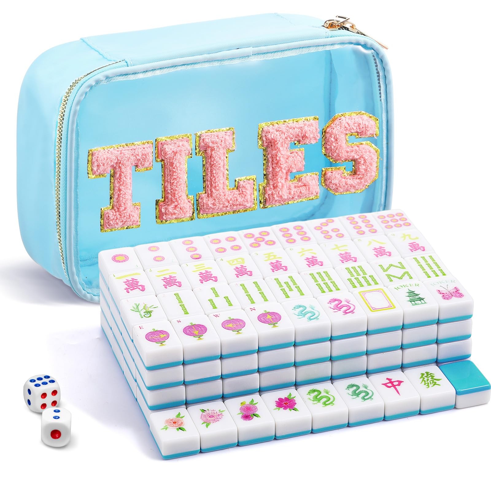 American Mahjong Tiles Accessories Set 160 Pieces 1.2 Inches American Mahjong...