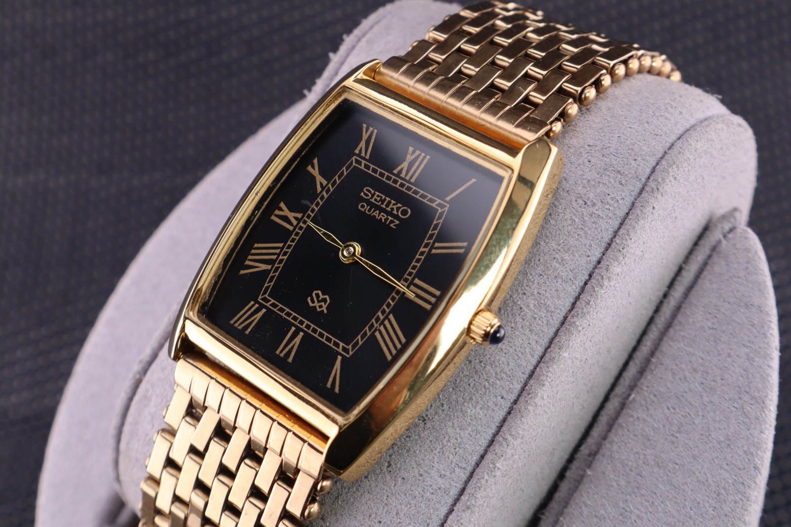 Vintage Refurbished Seiko Slim Tank Watch Japan Quartz Men’s Wristwatch  Watch