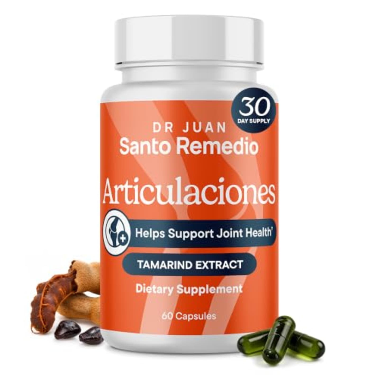 Santo Remedio Articulaciones Joint Support 60 Capsules Glucosamine MSM Turmeric