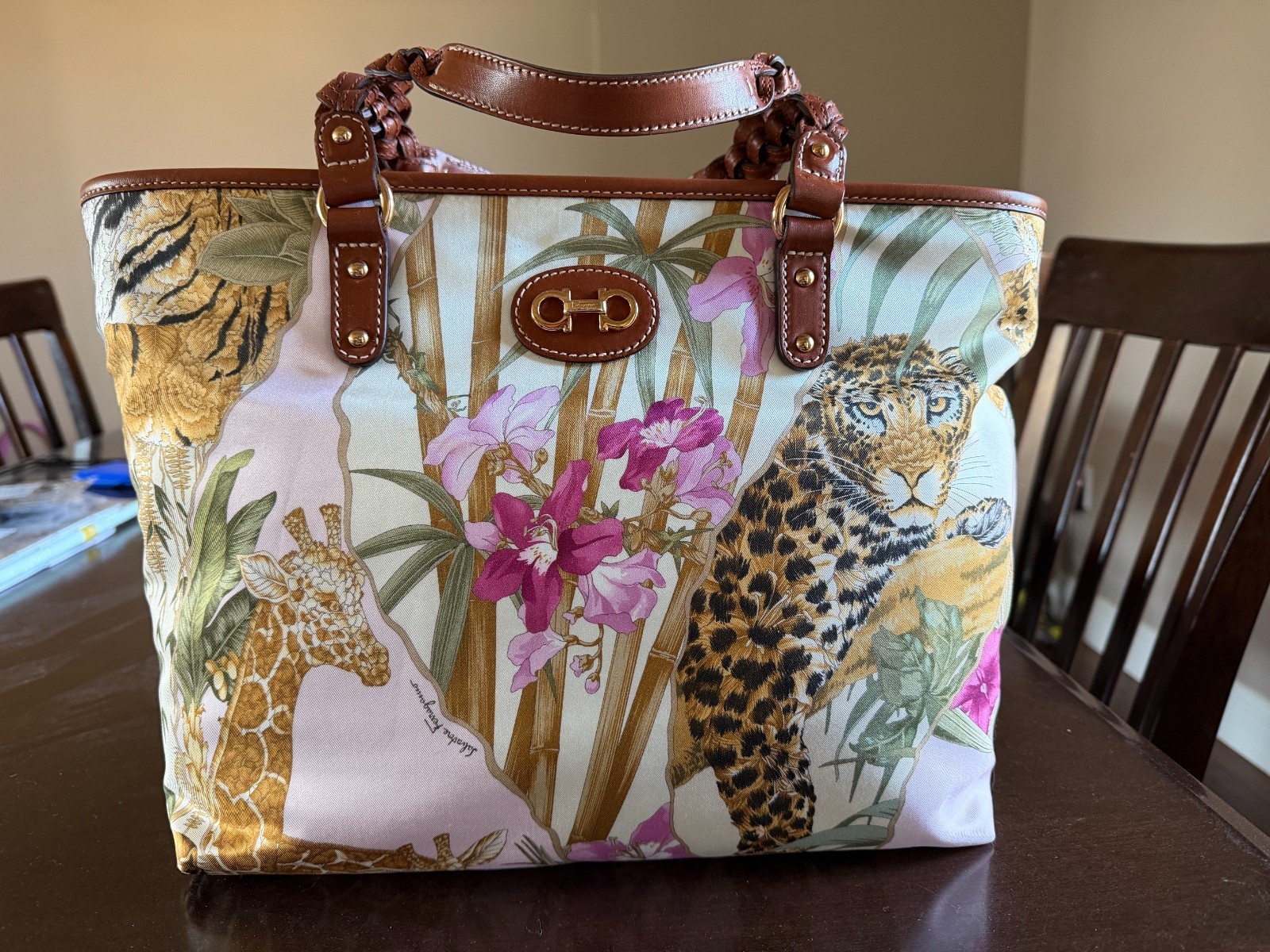 Salvatore Ferragamo Jungle Tote Brand New Salvatore Ferragamo Jungle Tote Brand New