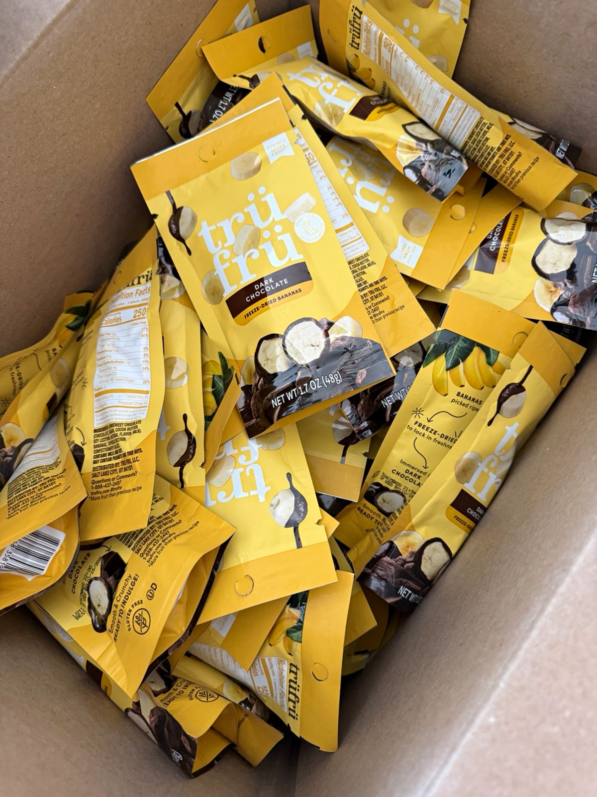 tru fru Dark Chocolate Freeze-Dried Banana Snack, Gluten Free, 1.7 oz tru fru Dark Chocolate Freeze-Dried Banana Snack, Gluten Free, 1.7 oz