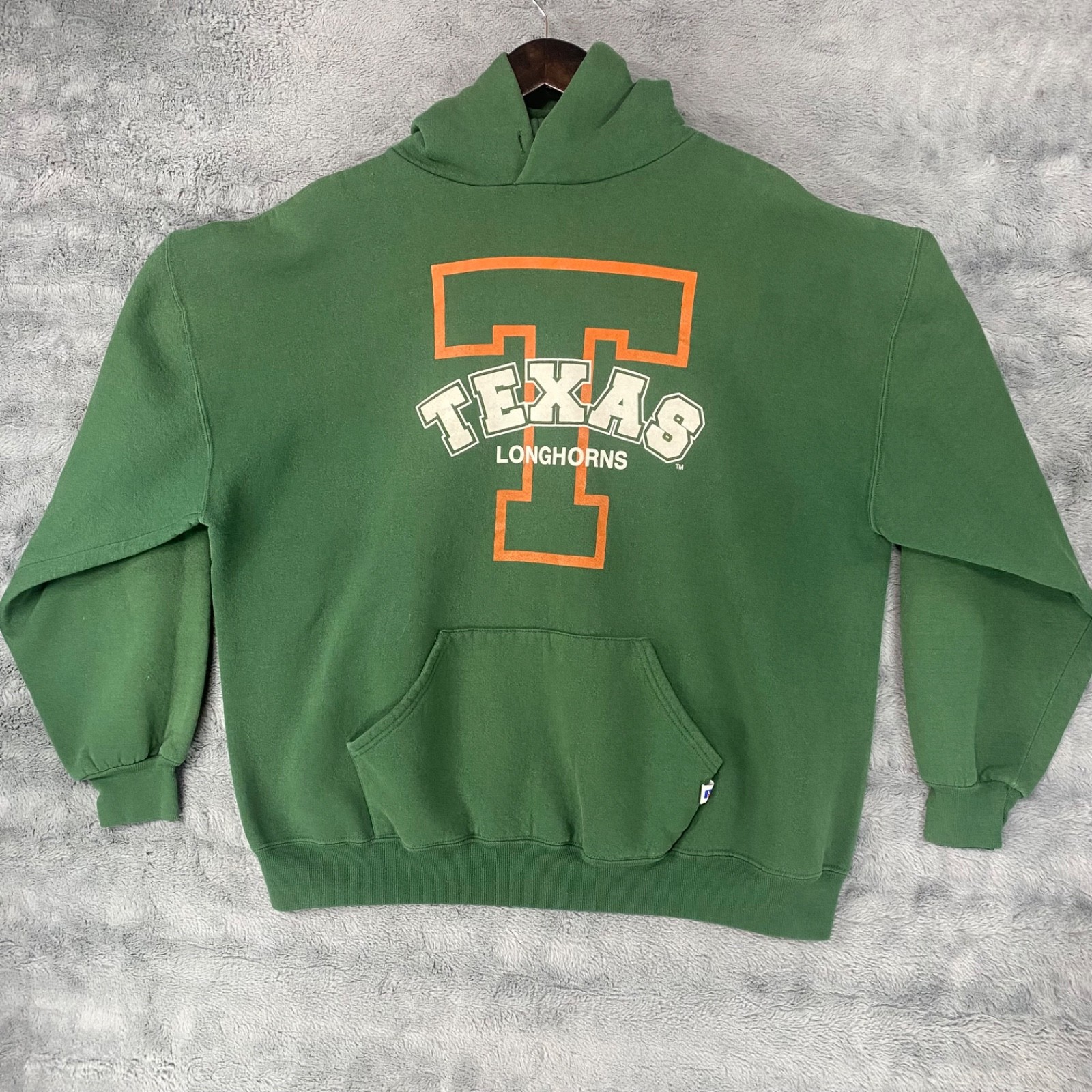 Vintage Texas Longhorns Hoodie 2XL Green Russell Athletic Made In USA Vintage Texas Longhorns Hoodie 2XL Green Russell Athletic Made In USA