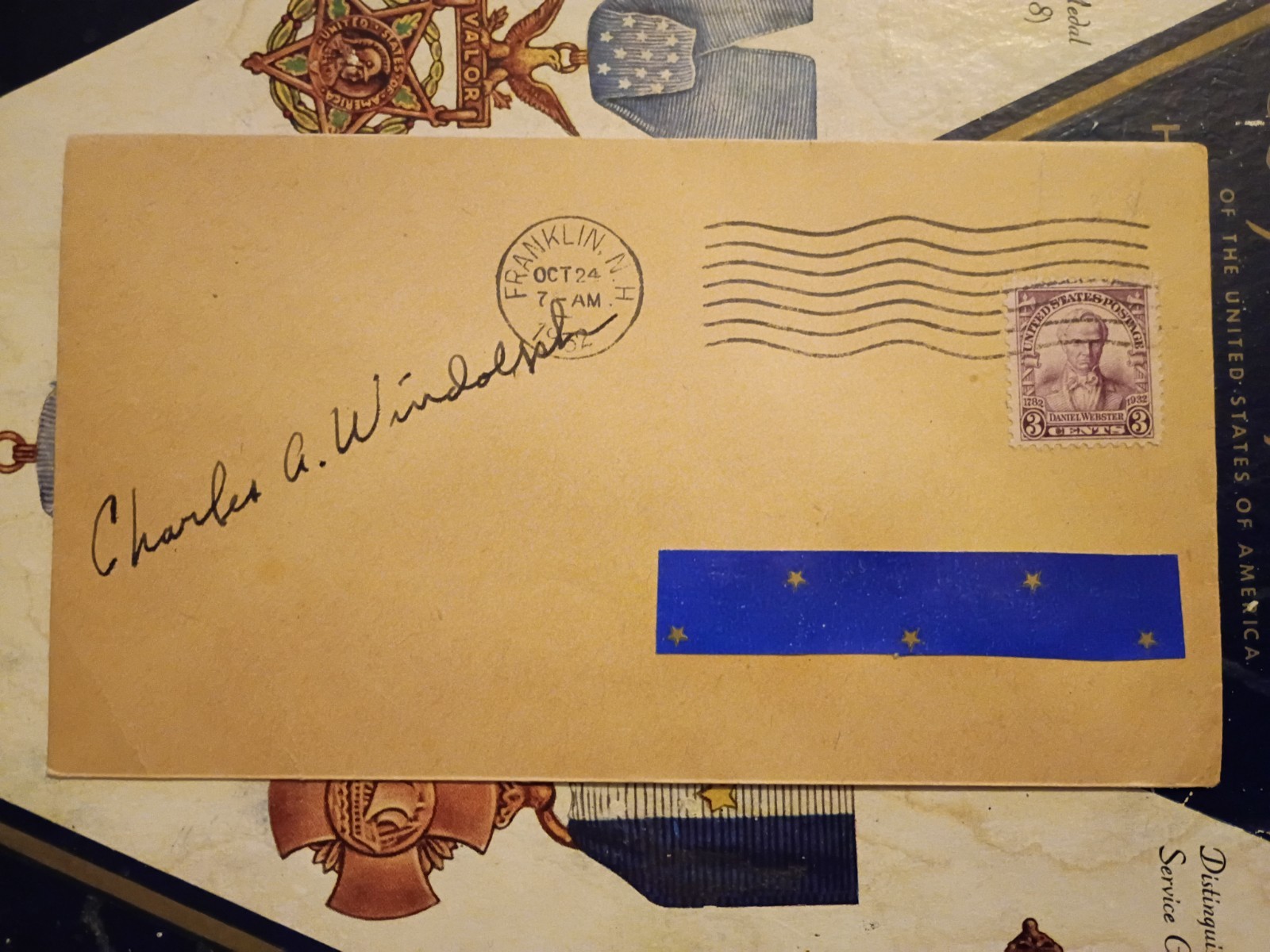 Sgt. CHARLES A. WINDOLPH Medal of Honor Little Big Horn Signed FDC X-RARE