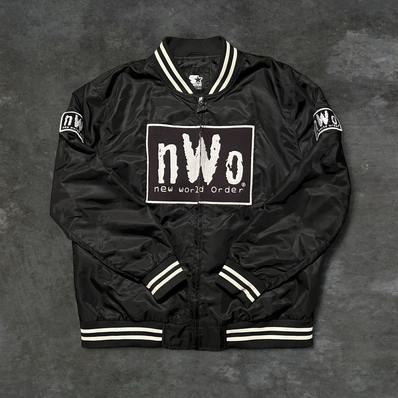 NWO New World Order Vintage Starter Jacket Large 100% AUTHENTIC NWO New World Order Vintage Starter Jacket Large 100% AUTHENTIC