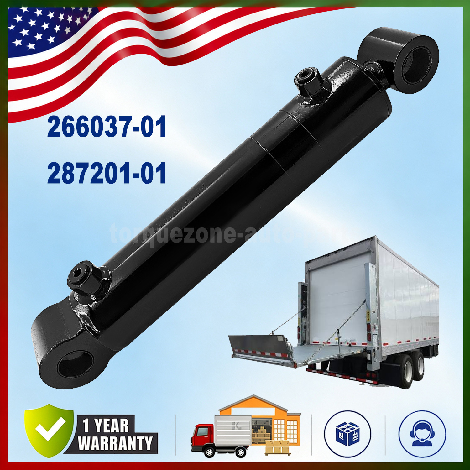For Morgan Maxon Liftgate Hydraulic Cylinder GPT-25 GPT-3 Series OE#266037-01 US