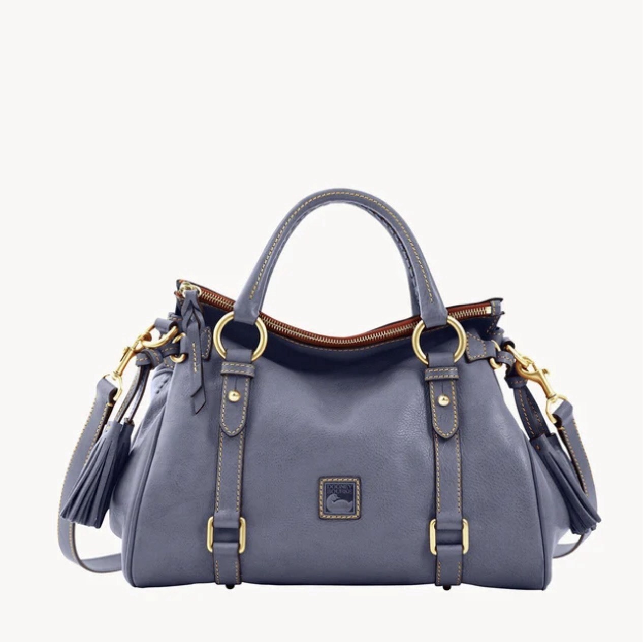 Dooney and Bourke Florentine Satchel - Steel Blue - 8L980XQ