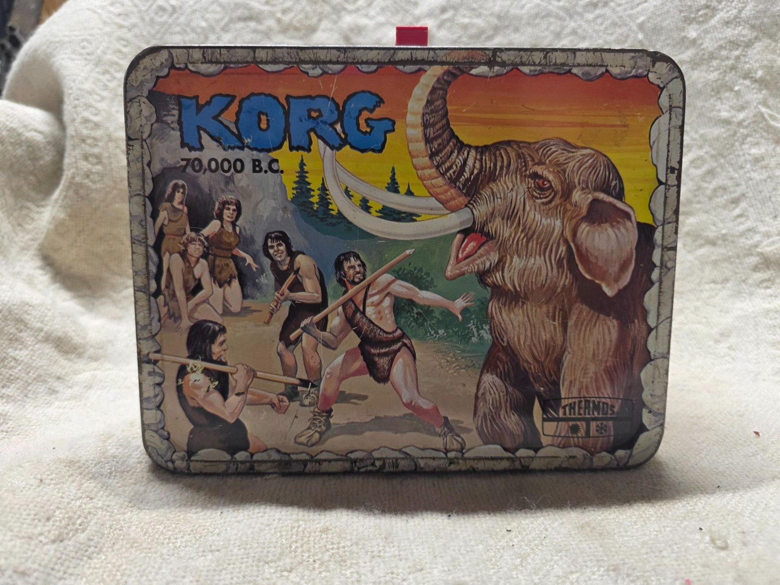 Vintage 1975 Korg 70000 BC Metal Lunchbox Hanna Barbera King Seeley No Thermos