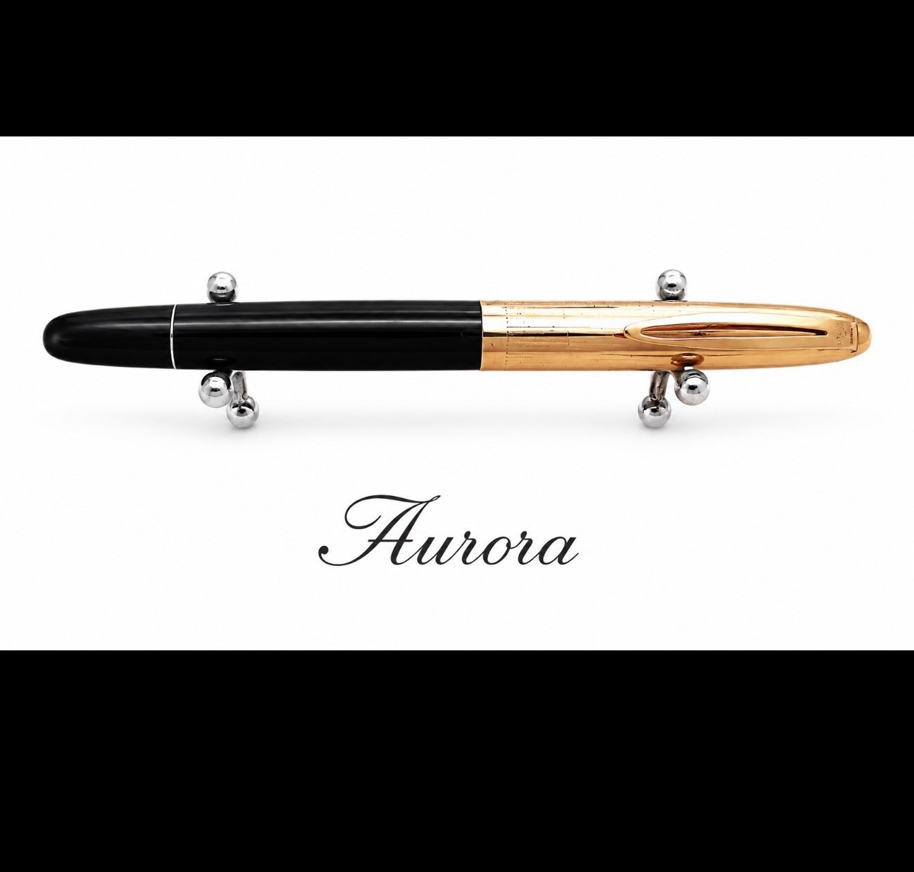 AURORA 88K Fountain Pen Eagle Plated Nib GOLD EF Vintage 2072599