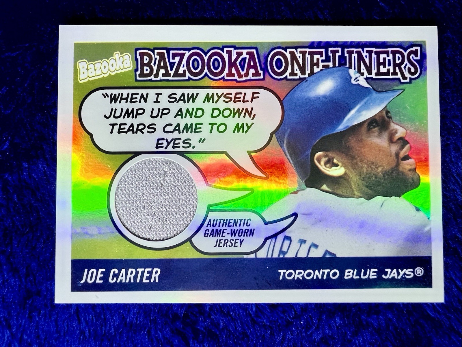 2004 Topps Bazooka - One-Liners Parallel 25 Joe Carter #BOL-JCA (MEM) 04/25 RARE