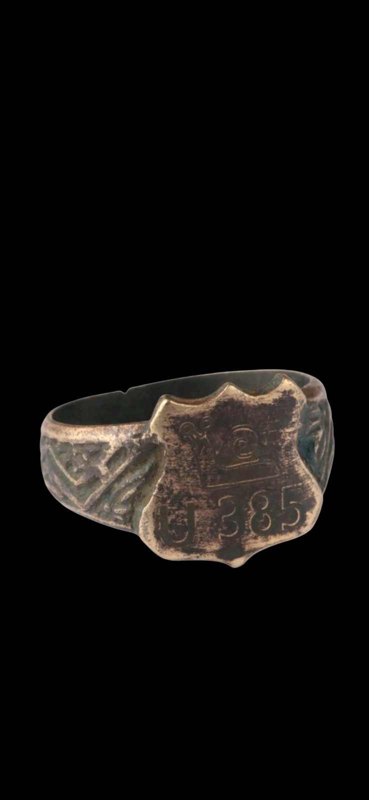Antique WWII Central European Europe Soldiers Ring Unique U Boat Navy Submarine Antique WWII Central European Europe Soldiers Ring Unique U Boat Navy Submarine