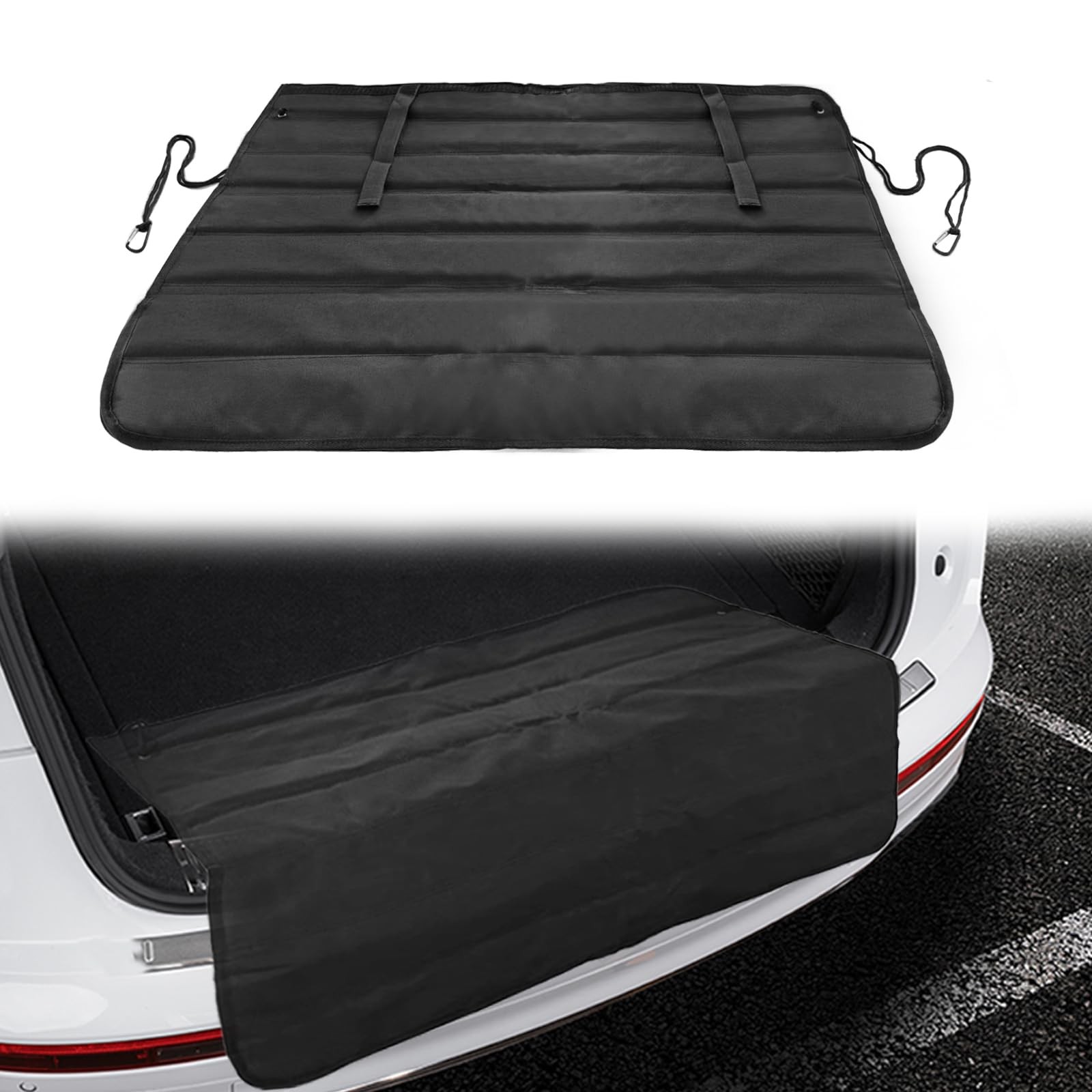 Universal Foldable Car Trunk Bumper Guard Mat Rear Bumper Protector, SUV Cargo L