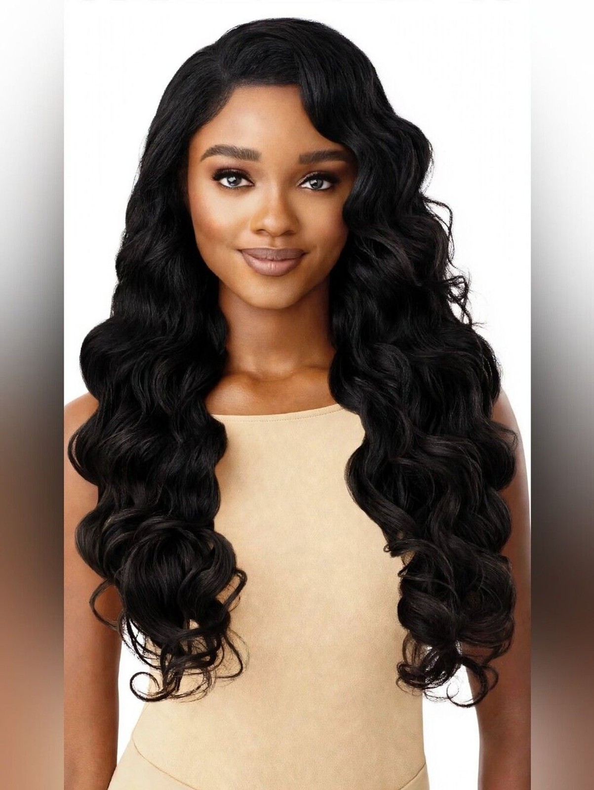 Outre Perfect Hairline Glueless 13x6 HD Lace Front Wig - CHARISMA Color 1 Outre Perfect Hairline Glueless 13x6 HD Lace Front Wig - CHARISMA Color 1