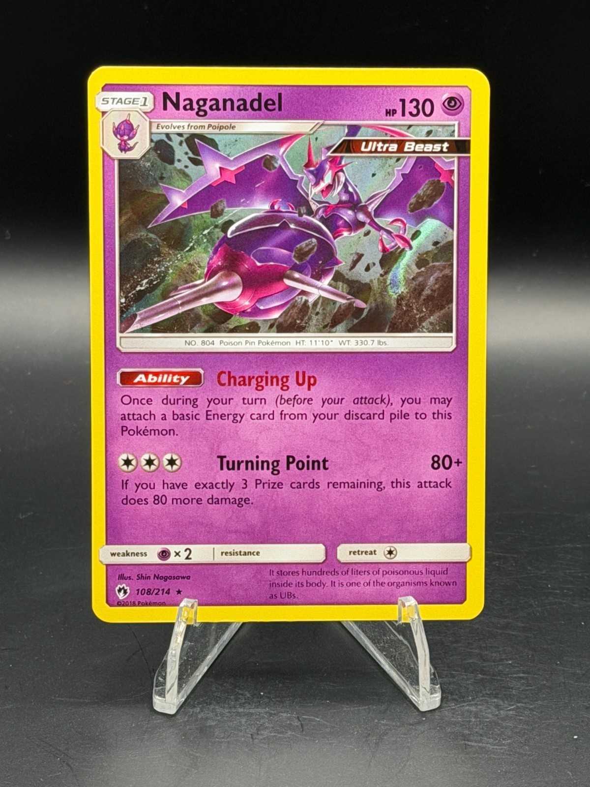 Naganadel Holo Rare SM - Lost Thunder 108/214 NM